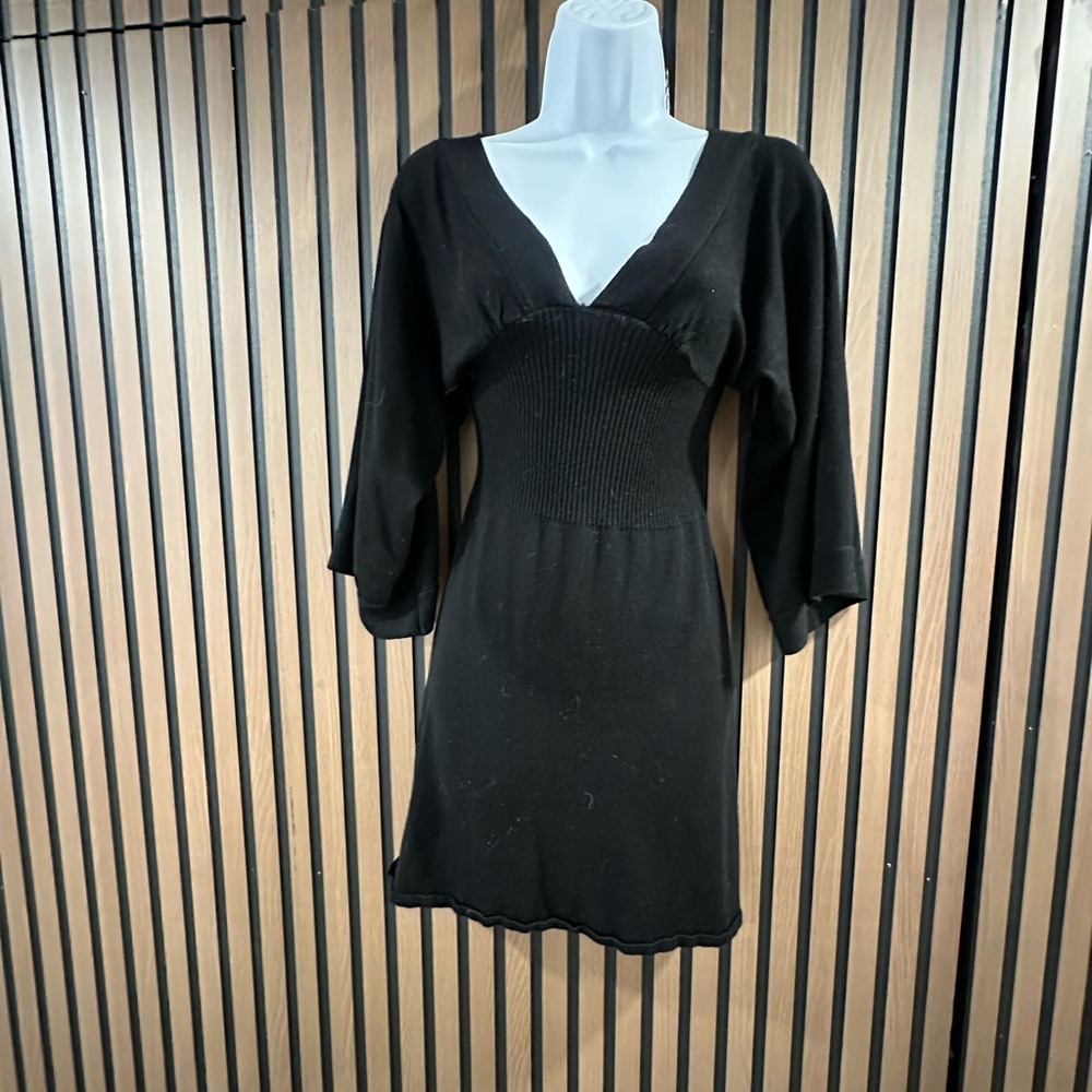 Elegant Black Knit Dress